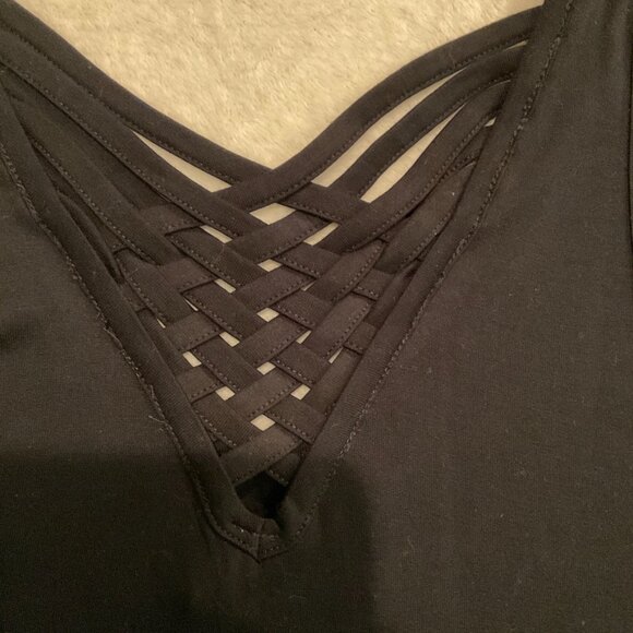 Laid Back Jamaica One Love Black Tank top Palm Trees NEW NWT Womens SIze Medium - Picture 7 of 7